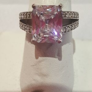 HSN Absolute Octagon SS Ring - Size 6